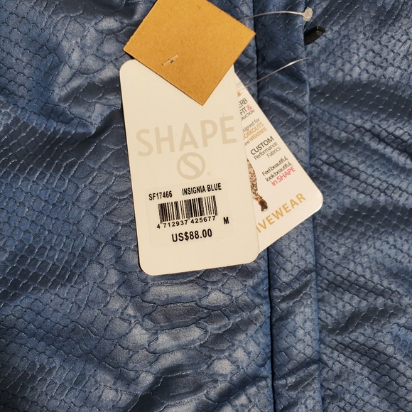 Shape Insignia Blue Textured Quilted Puffer Vest Lightweight - Picture 4 of 9